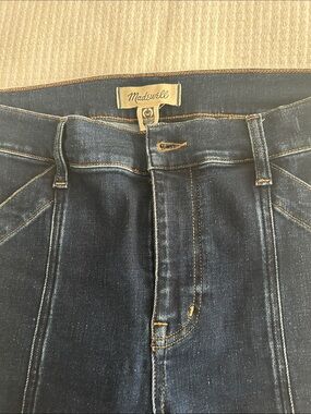 Madewell Indigo High-Rise Straight Jeans with Contrast Stitching